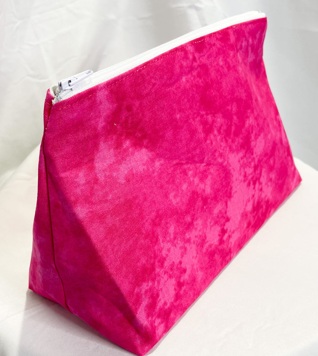 Pink with coral lining Beauty Bag