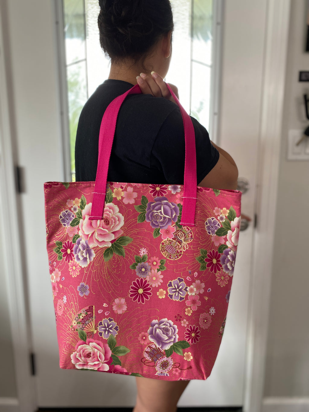 Fans and Floral Tote